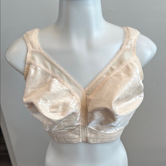 Playtex 36 DDD Cream Full-Coverage Bra with Wide Straps - Picture 1 of 10